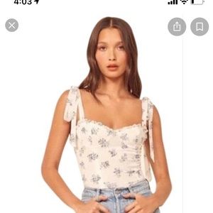 Reformation Blanca top  color TeresaGently worn